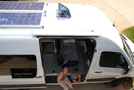 Solar panels on our Sprinter RV