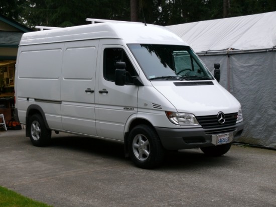 DIY 140" WB 2006 Sprinter van built out by Paul Jensen