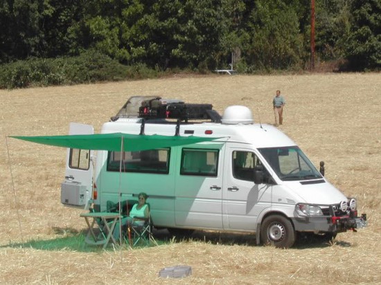 Mike Hiscox's Sprinter 2500 camper on expedition
