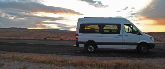Our Mercedes Sprinter RV near Moab