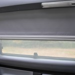 Airstream Sprinter Westfalia side window, showing interior blinds