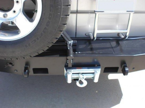 Rear bumper with winch on 4x4 Sprinter