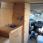"Stealth" DIY Sprinter camper kitchen