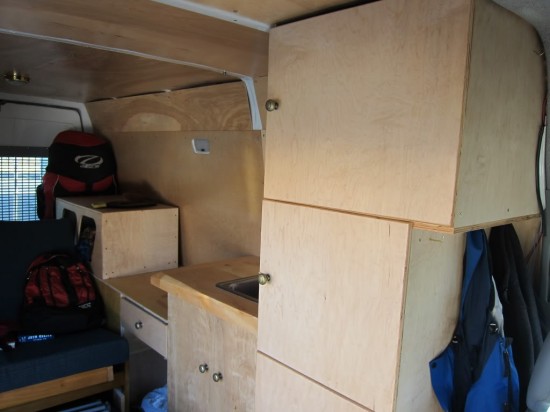 "Stealth" DIY Sprinter camper cabinets