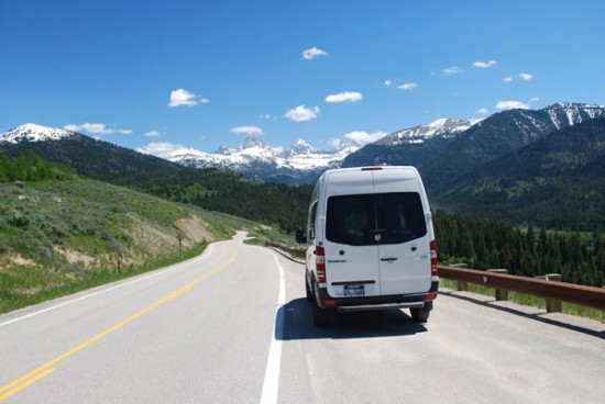 Campervan North America Two4theroad Sprinter RV in the Tetons
