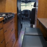 Sprinter RV conversion by Allen Sutter, looking towards the front