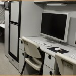 Front workstations on the DCS Sprinter conversion (photo: Carson Blume)