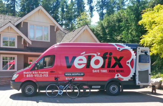 The Velofix Sprinter van