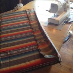 Sewing cushions for Dan's DIY Sprinter conversion