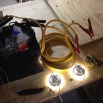 Testing lights for Dan's DIY Sprinter conversion